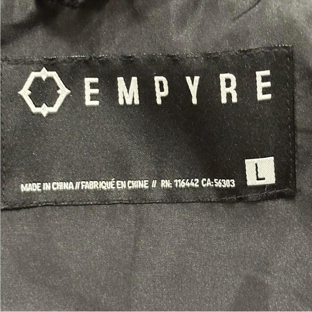 Empyre Blue Plaid Quilted Zip Hoodie Jacket | Size L - Picture 6 of 7